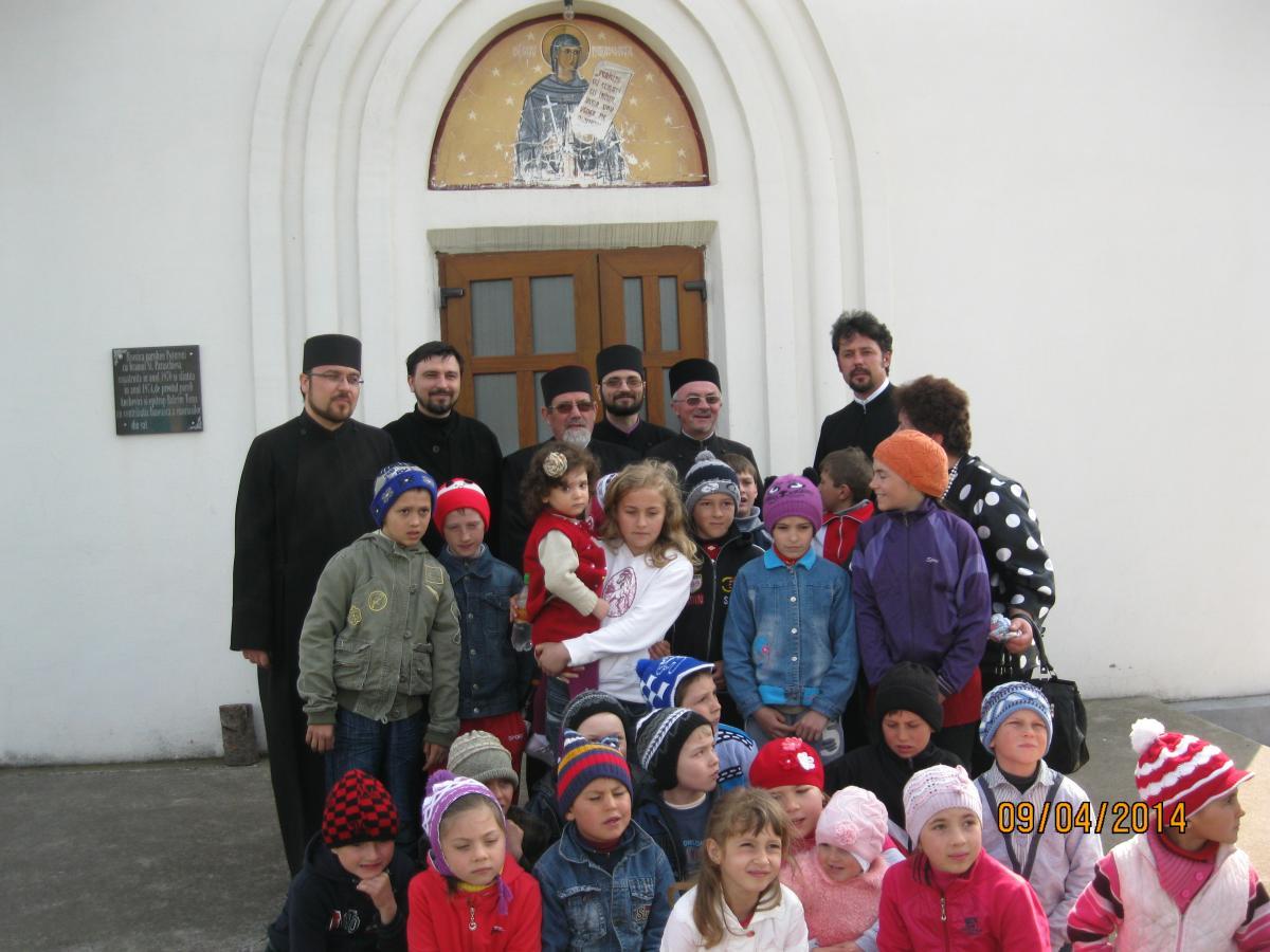 Copiii au participat și ei la Taina Sfântului Maslu însoțiți de doamna învățătoare Belehuzi Viorela