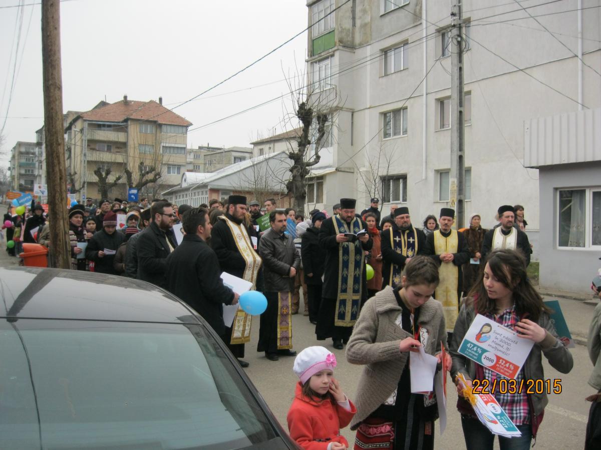 Marsul vieții a fost însoțit de rugăciune